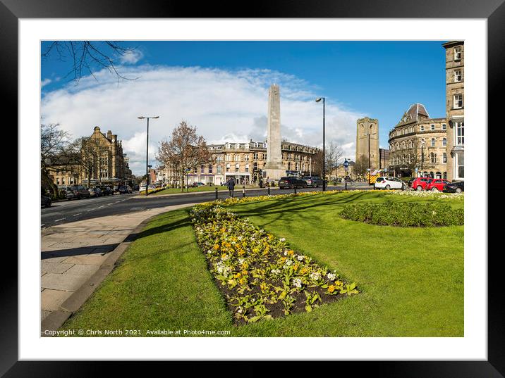 Harrogate's Cenotaph.  Framed Mounted Print by Chris North