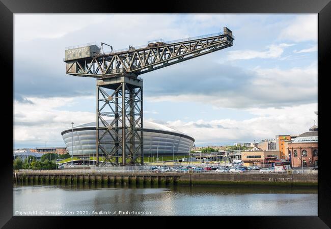 Finnieston Crane & SEC Hydro, Glasgow, Scotland Framed Print by Douglas Kerr