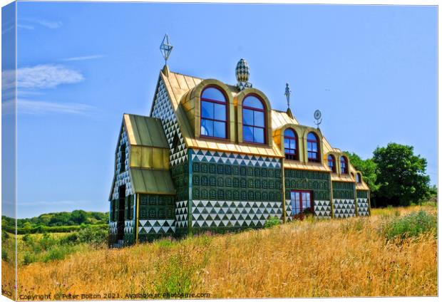 A house for Essex designed by Grayson Perry at Wrabness, Essex, UK. Canvas Print by Peter Bolton
