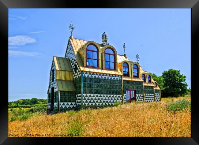 A house for Essex designed by Grayson Perry at Wrabness, Essex, UK. Framed Print by Peter Bolton