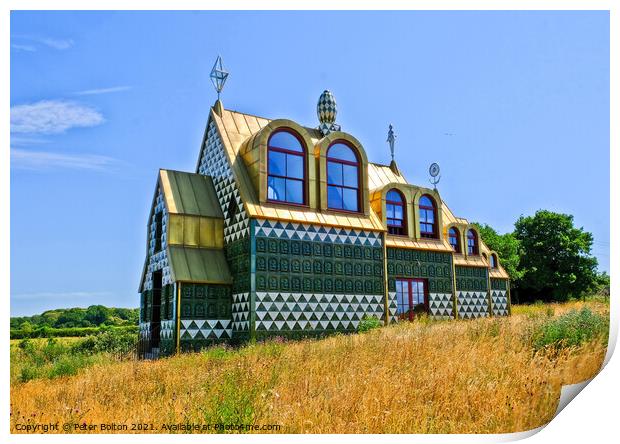 A house for Essex designed by Grayson Perry at Wrabness, Essex, UK. Print by Peter Bolton
