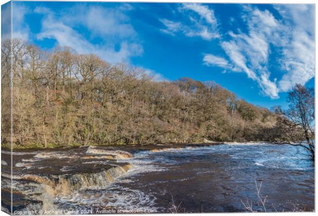 The Whorton Cascades Big Winter Picture Canvas Print by Richard Laidler