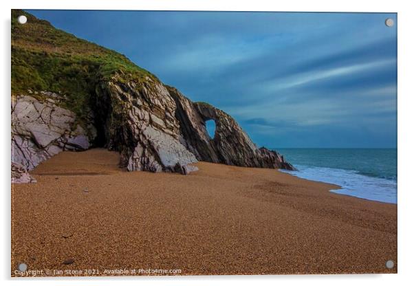 Slapton Sands ,south Devon. Acrylic by Ian Stone