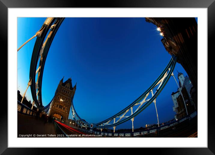 Tower Bridge, London, England UK Framed Mounted Print by Geraint Tellem ARPS