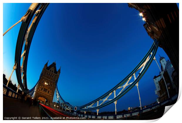 Tower Bridge, London, England UK Print by Geraint Tellem ARPS