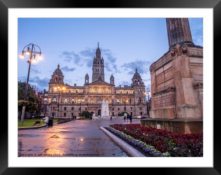 Glasgow City Chambers Framed Mounted Print by Jeff Whyte
