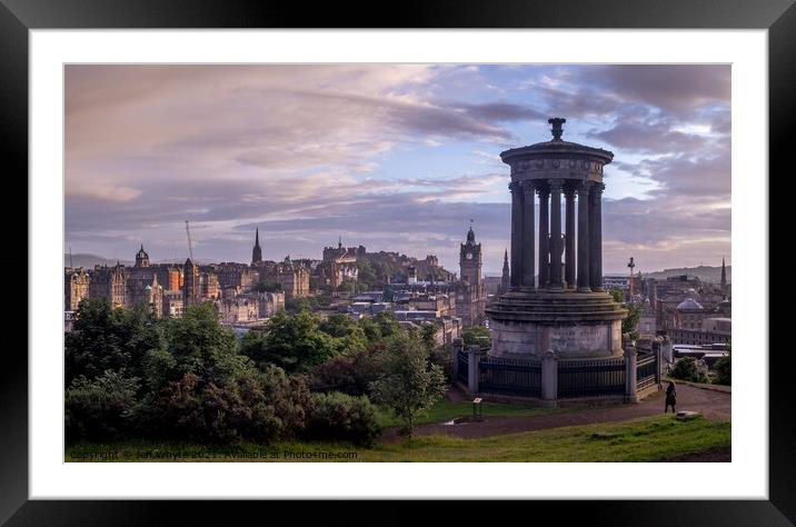 Edinburgh from Calton Hill Framed Mounted Print by Jeff Whyte