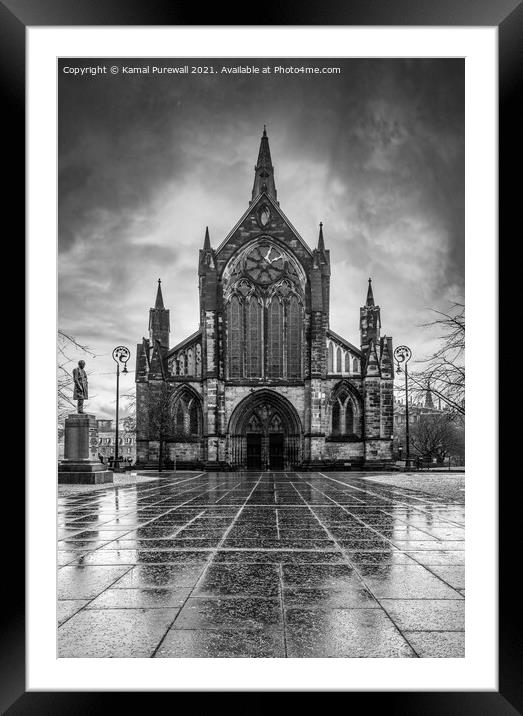 Glasgow Cathedral Scotland Framed Mounted Print by Kamal Purewall