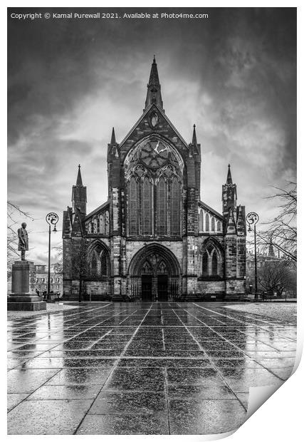 Glasgow Cathedral Scotland Print by Kamal Purewall