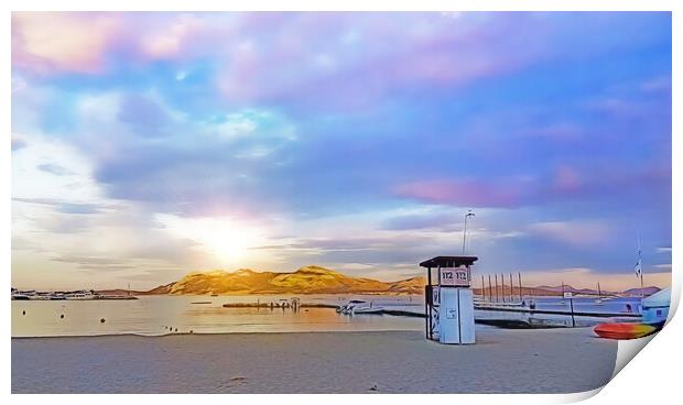 PUERTO POLLENSA Print by LG Wall Art