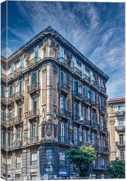 Old Corner Building in Italy Canvas Print by Darryl Brooks