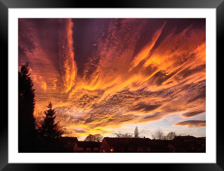 Sunset In Bradford Framed Mounted Print by Sandi-Cockayne ADPS