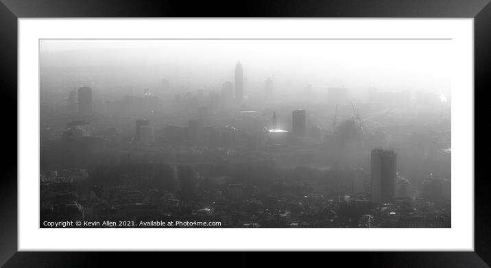 London Fog Framed Mounted Print by Kevin Allen