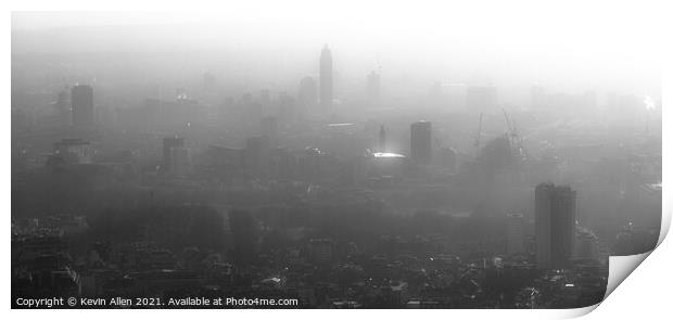 London Fog Print by Kevin Allen