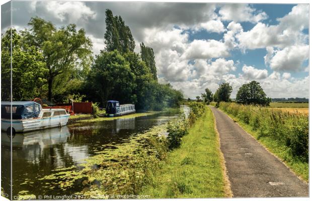 Leeds Liverpool Canal near Liverpool Canvas Print by Phil Longfoot