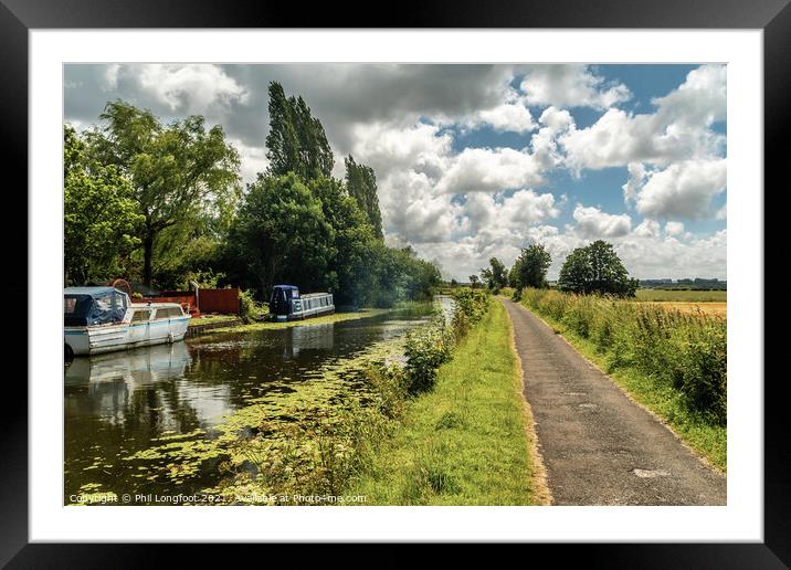 Leeds Liverpool Canal near Liverpool Framed Mounted Print by Phil Longfoot