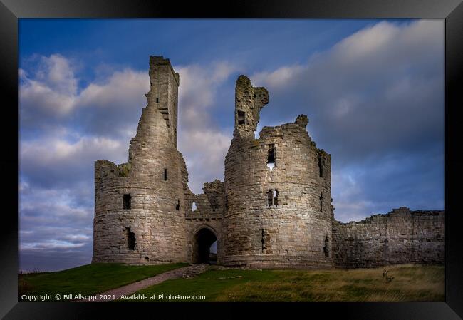 Dunstanburgh castle. Framed Print by Bill Allsopp