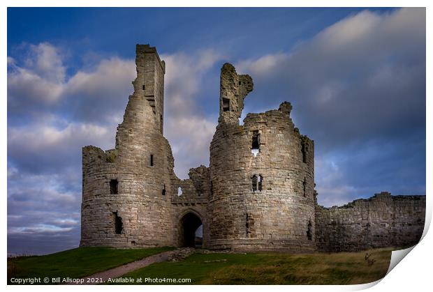 Dunstanburgh castle. Print by Bill Allsopp
