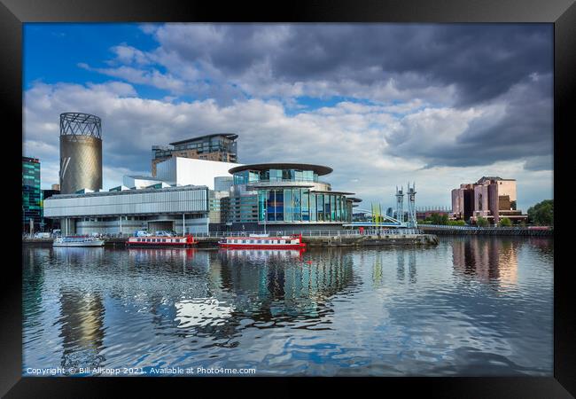 Salford Quays. Framed Print by Bill Allsopp