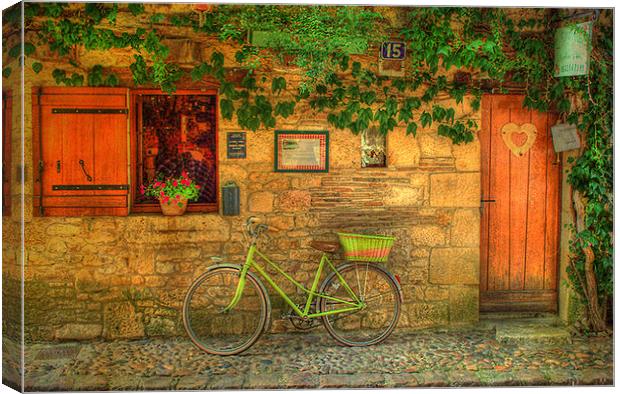 La Bicyclette Canvas Print by Irene Burdell
