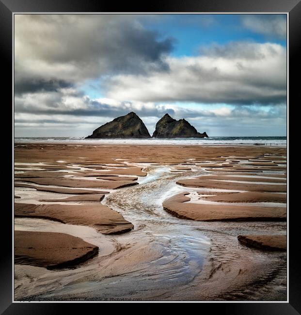 Holywell Bay Framed Print by Alan Barker