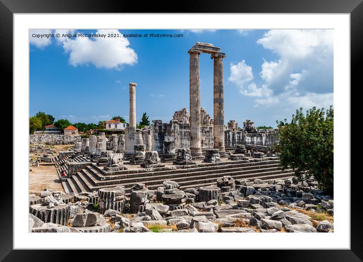 Greek Temple of Apollo at Didyma, Turkey Framed Mounted Print by Angus McComiskey