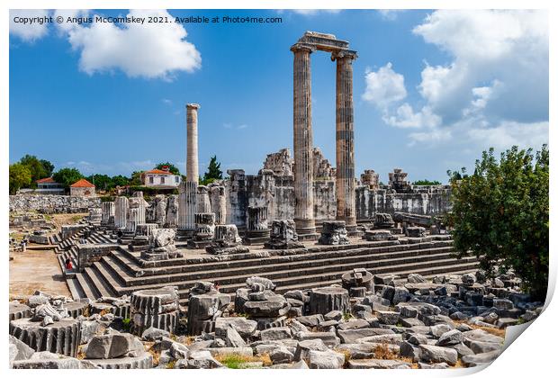 Greek Temple of Apollo at Didyma, Turkey Print by Angus McComiskey