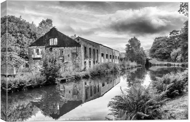 Abandoned factory warehouse Canvas Print by Kevin Hellon