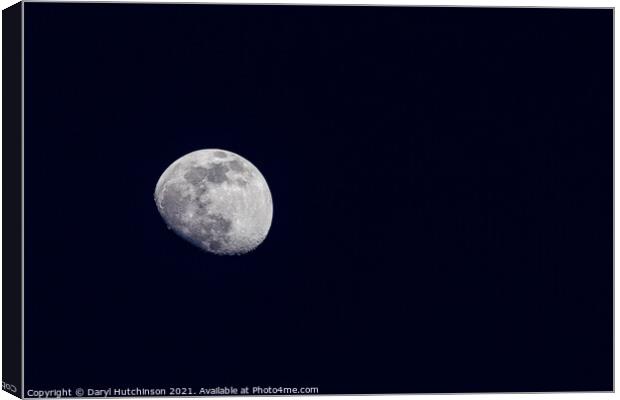The Moon Canvas Print by Daryl Peter Hutchinson