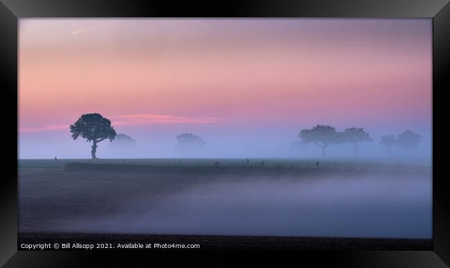 Dawn landscape. Framed Print by Bill Allsopp