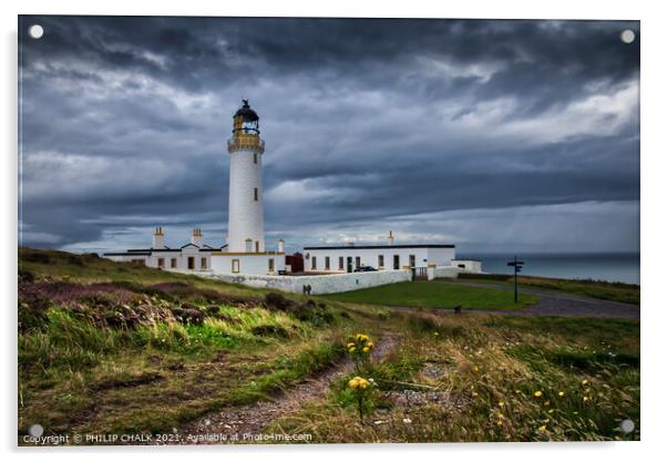Mull of Galloway Lighthouse Scotland 95 Acrylic by PHILIP CHALK