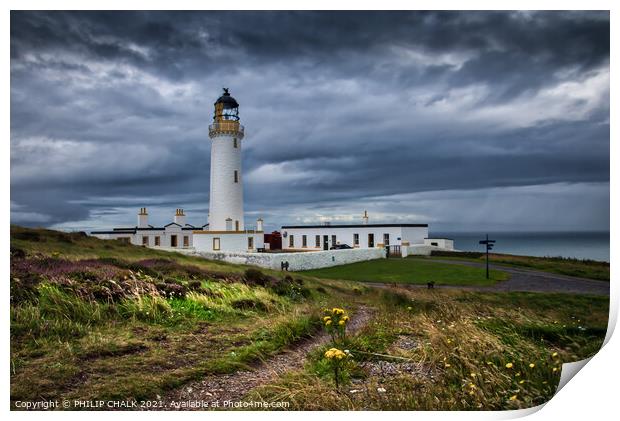 Mull of Galloway Lighthouse Scotland 95 Print by PHILIP CHALK