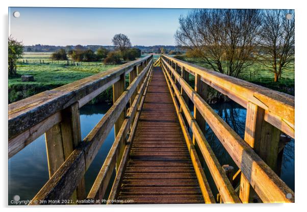 Eye Bridge, Dorset Acrylic by Jim Monk