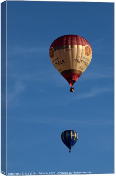 Up, up and away, my beautiful, my beautiful balloon Canvas Print by Daryl Peter Hutchinson