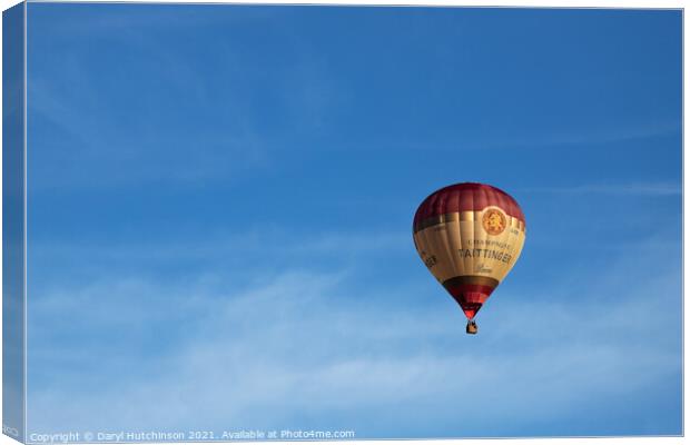 Up, up and away, my beautiful, my beautiful balloon Canvas Print by Daryl Peter Hutchinson
