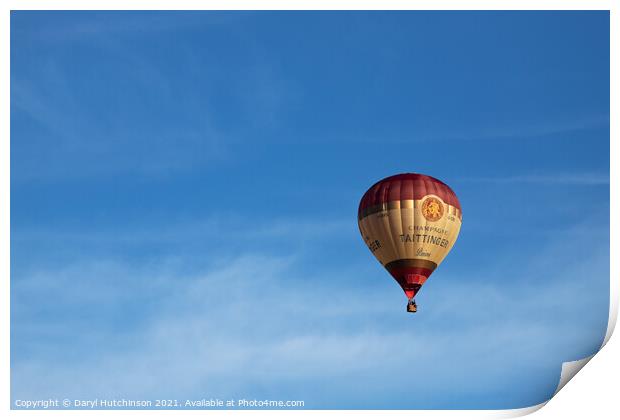 Up, up and away, my beautiful, my beautiful balloon Print by Daryl Peter Hutchinson