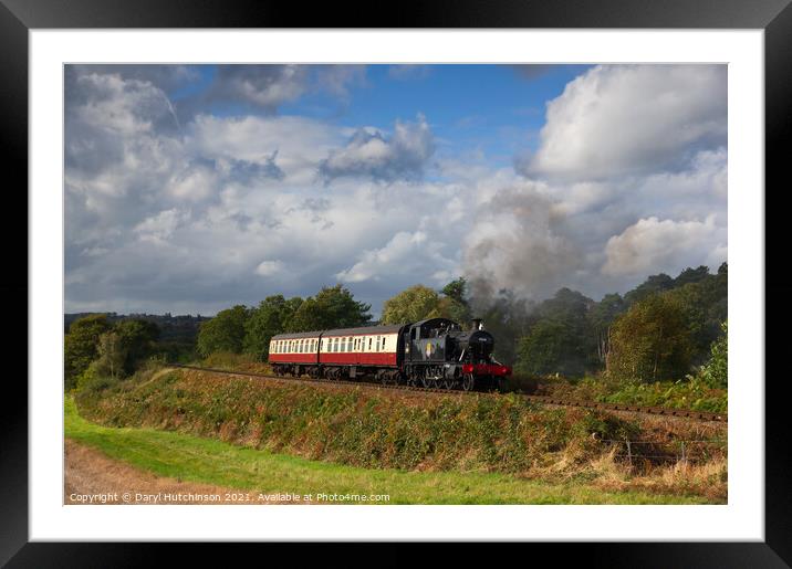 A branch line scene, 4566 at Foley Park, Severn Valley Railway Framed Mounted Print by Daryl Peter Hutchinson