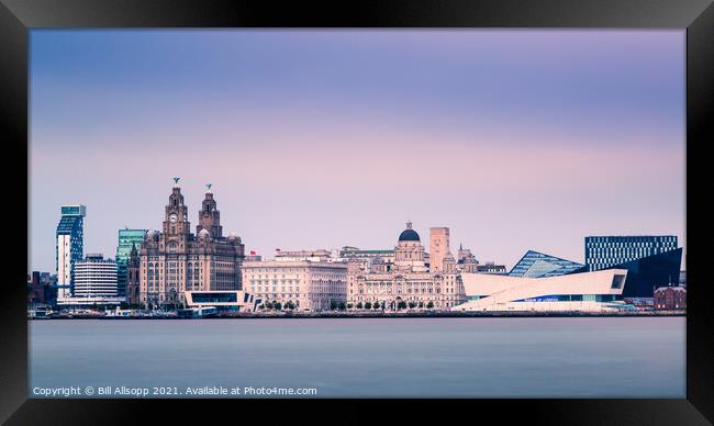 Liverpool waterfront Framed Print by Bill Allsopp