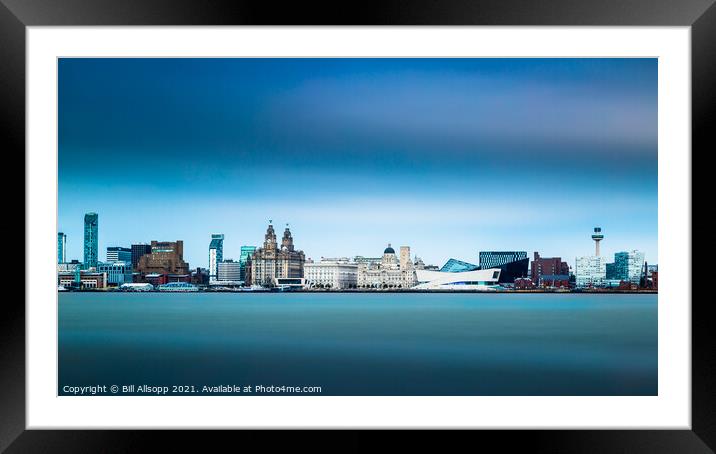 Liverpool waterfront Framed Mounted Print by Bill Allsopp