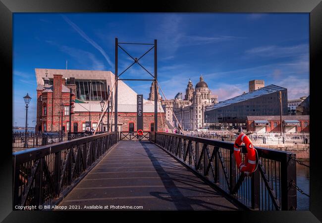 Pier Head, Liverpool. Framed Print by Bill Allsopp