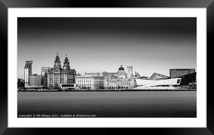 Liverpool waterfront Framed Mounted Print by Bill Allsopp