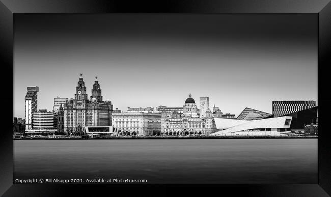 Liverpool waterfront Framed Print by Bill Allsopp