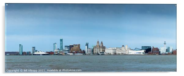 Waterfront panorama. Acrylic by Bill Allsopp