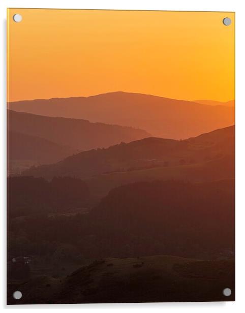 Panorama Walk sunset  Acrylic by Martin Noakes