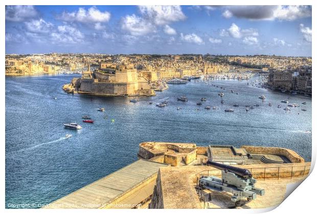  Valletta Harbour Malta Print by David Pyatt