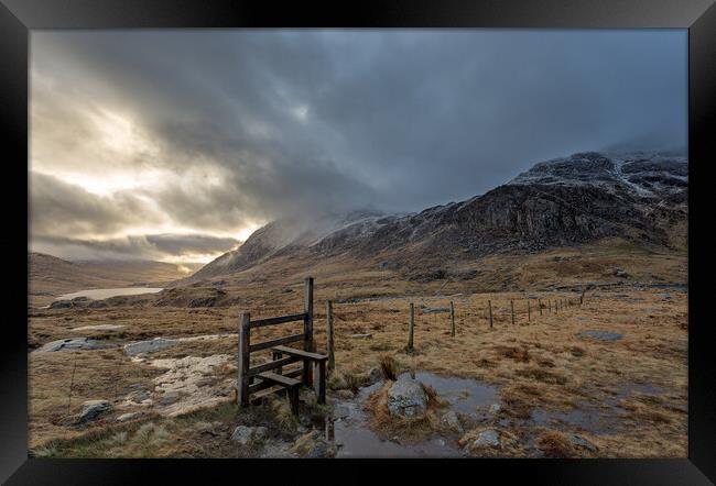 Tryfan and the Ogwen Valley Framed Print by Martin Noakes