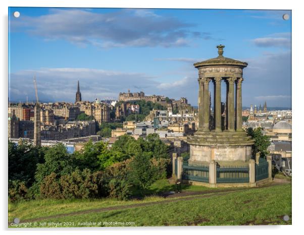 Edinburgh from Calton Hill Acrylic by Jeff Whyte