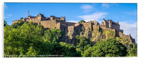 Edinburgh Castle Acrylic by Jeff Whyte