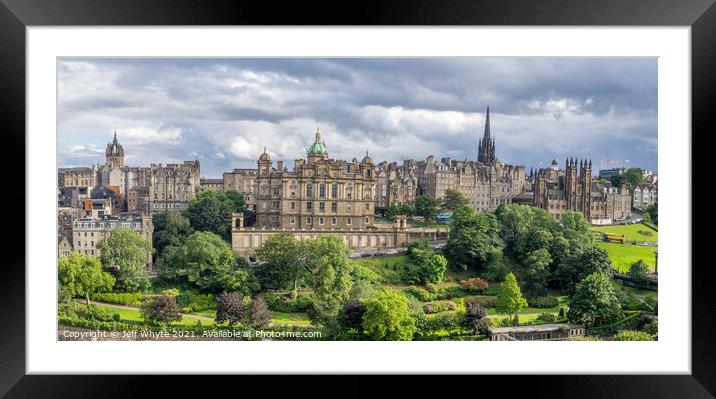 Old Town, Edinburgh Framed Mounted Print by Jeff Whyte