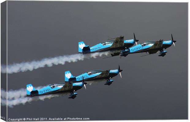 The Blades Air Display Team Canvas Print by Phil Hall